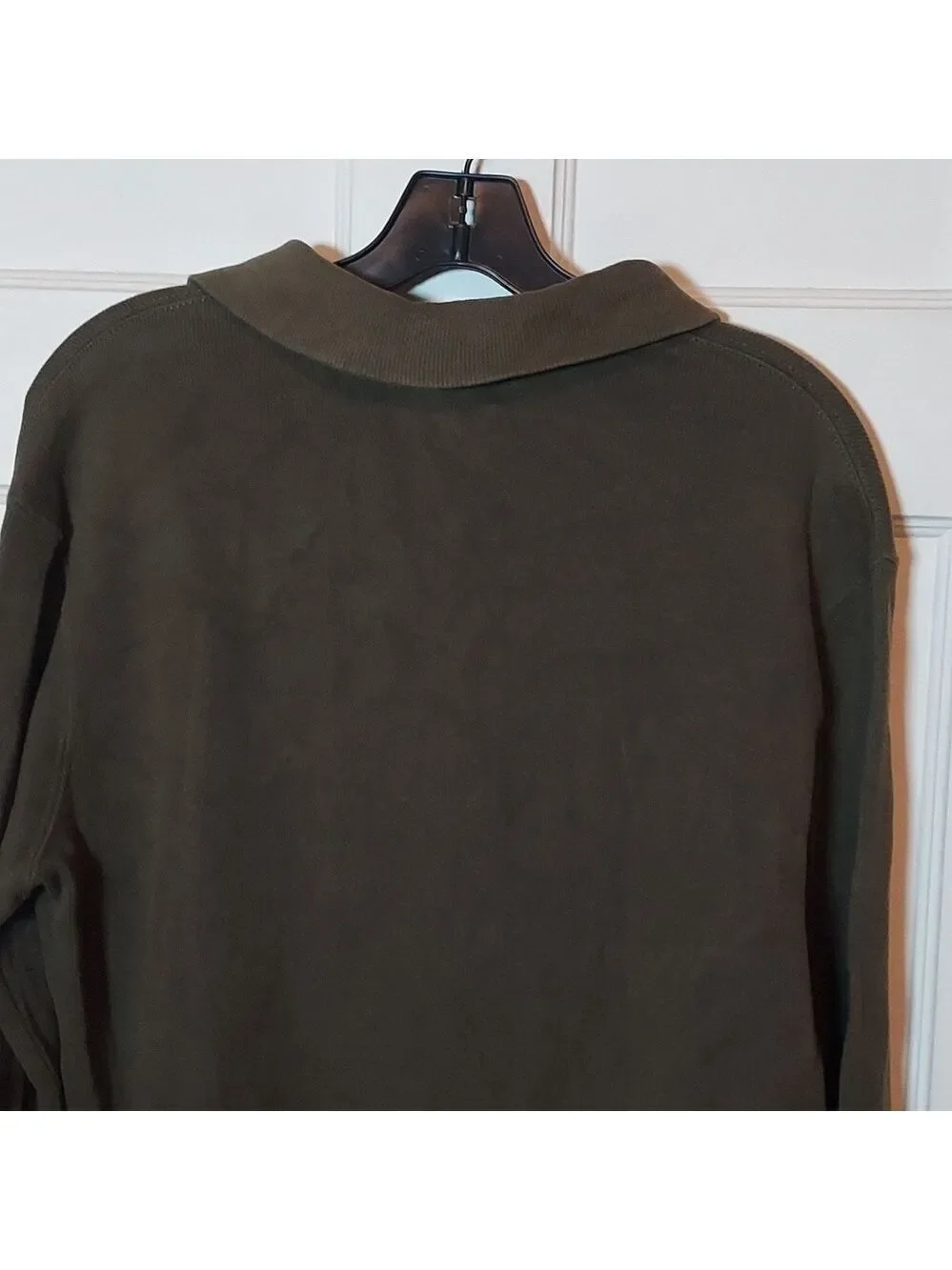 Polo Ralph Lauren Khaki Green Quarter Zip Pullover Sweater